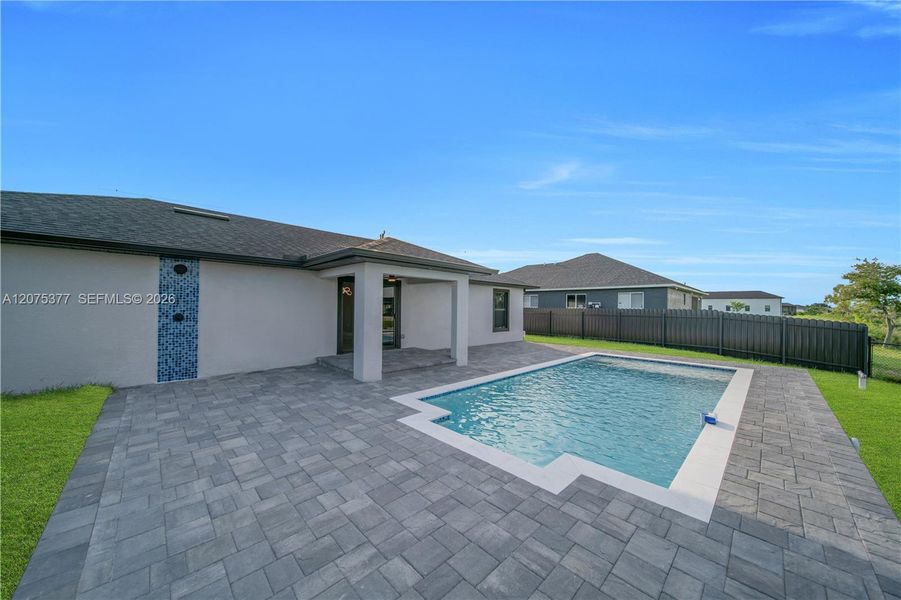Exterior details and patio area of a home in , Cape Coral (Image 2). Exterior details and patio area of a home in , Cape Coral (Image 2).