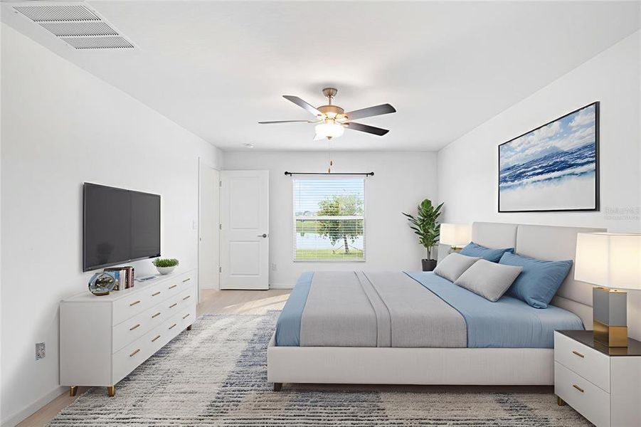 Primary Suite - Virtually Staged