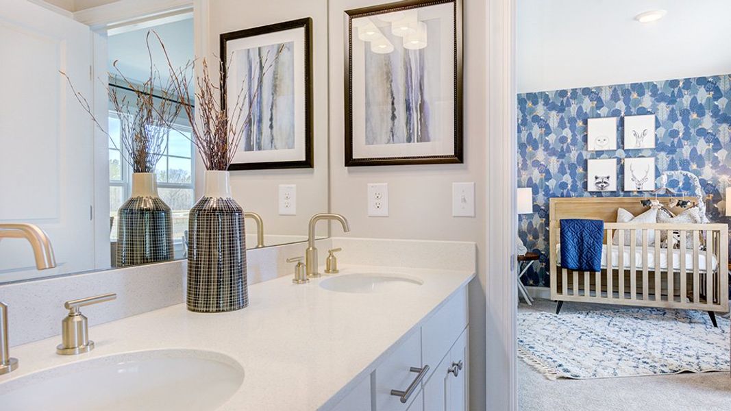 Representative furnished interior of a home built from the Wayland by Taylor Morrison in Hickory Grove, Sanford (Image 29).