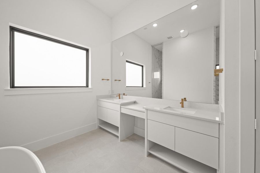 Furnished interior view inside a new home in Bridgeland, Cypress (Image 14).