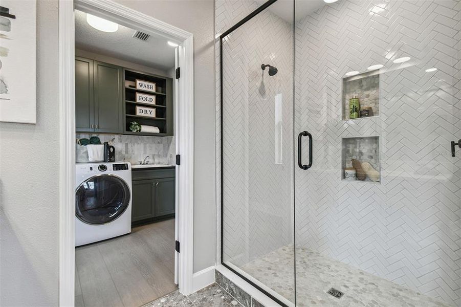 Furnished interior view inside a new home in Lake Star at Ovation, Winter Garden (Image 29).