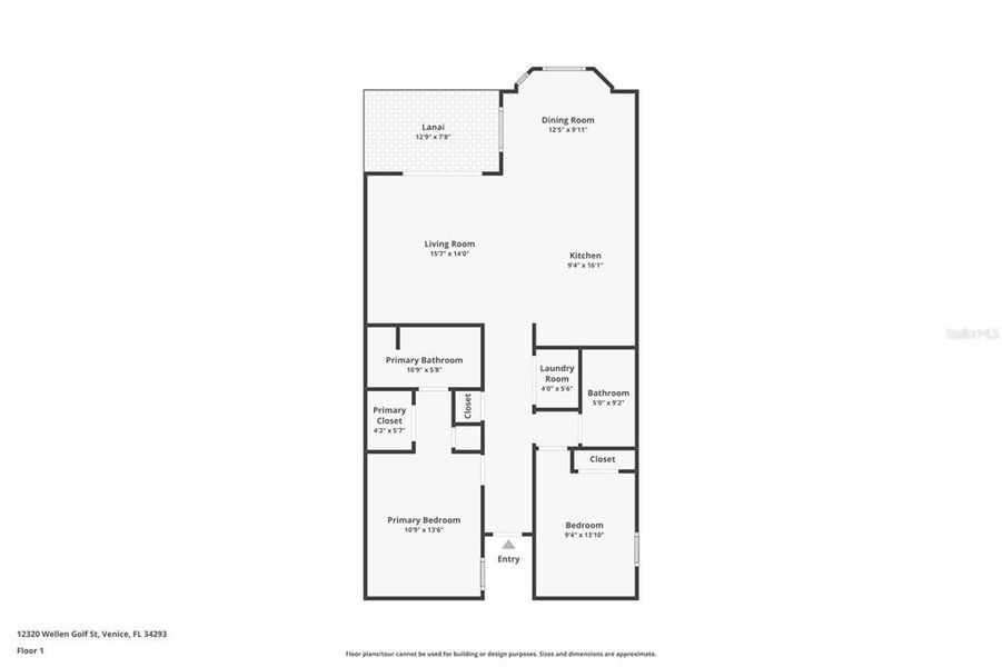 2D floor plan layout of this home in , Venice, FL (Image 6). 2D floor plan layout of this home in , Venice, FL (Image 6).