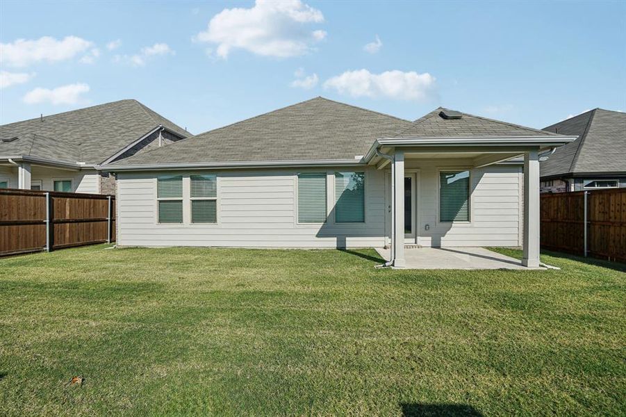 Exterior details and patio area of a home in , Farmersville (Image 2). Exterior details and patio area of a home in , Farmersville (Image 2).