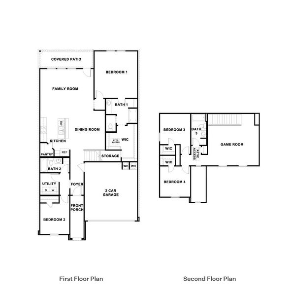 2D floor plan layout of this home in Valverde, Bastrop, TX (Image 3).