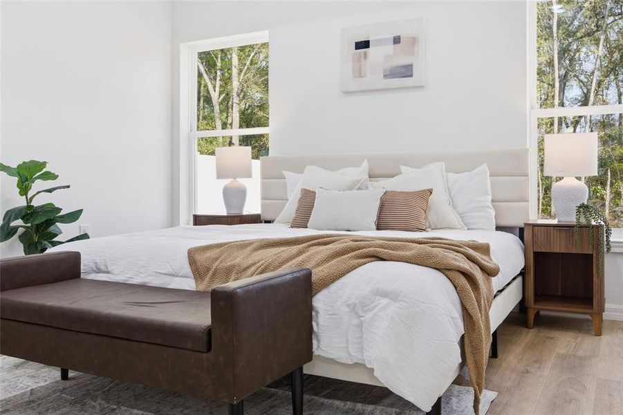 Furnished interior view inside a new home in , Citrus Springs (Image 36).