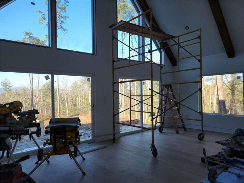 In-progress construction of a new home in , Ellijay, GA (Image 33).