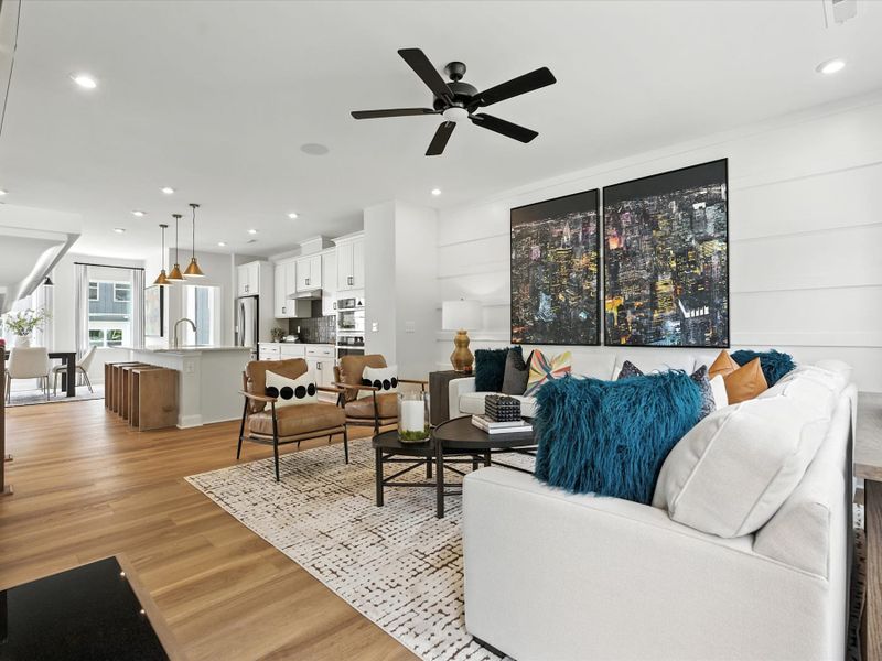 Representative furnished interior of a home built from the Beau by Tri Pointe Homes in Archer Row, Charlotte (Image 23).