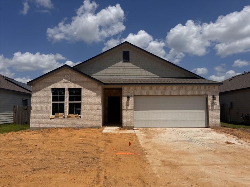 In-progress construction of a new home in Granger Pines, Conroe, TX (Image 22).