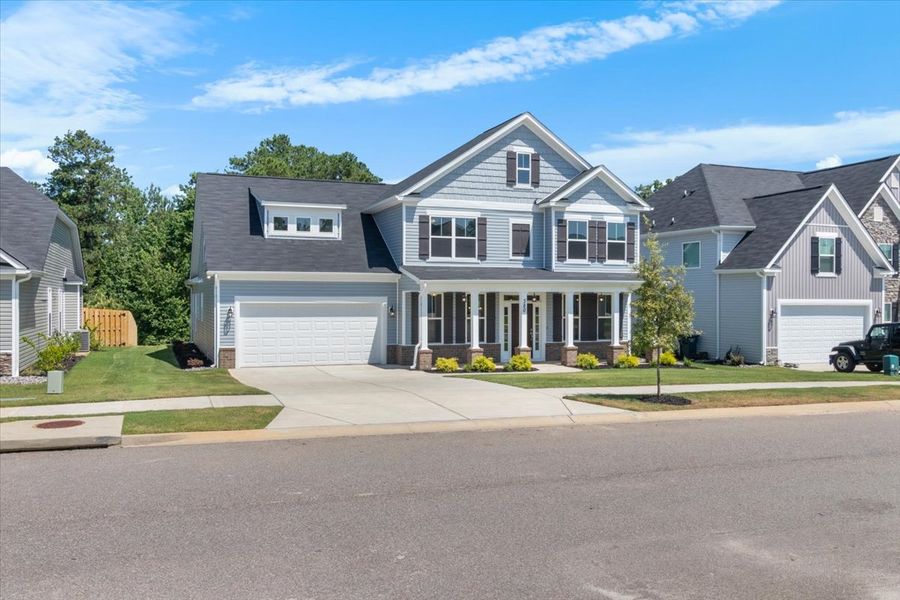 Front exterior of a new home in Windsor, North Augusta, SC, highlighting curb appeal (Image 24).
