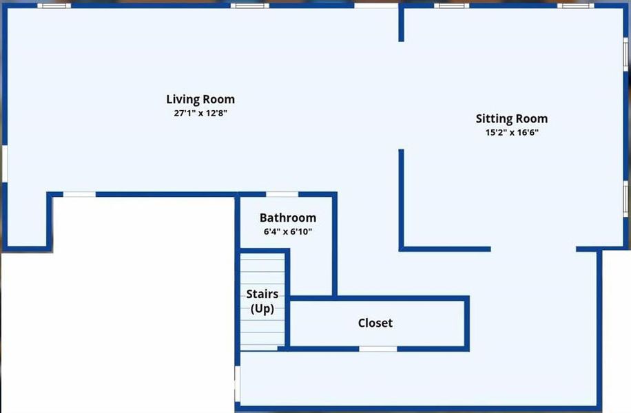 2D floor plan layout of this home in , Atlanta, GA (Image 5).