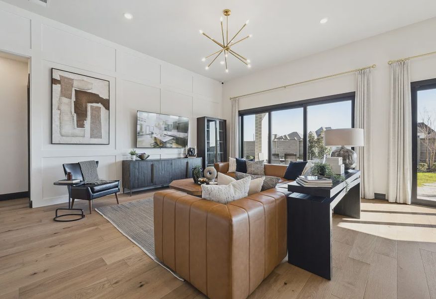 Plan 5029 Great Room - Staged - 6 of 19