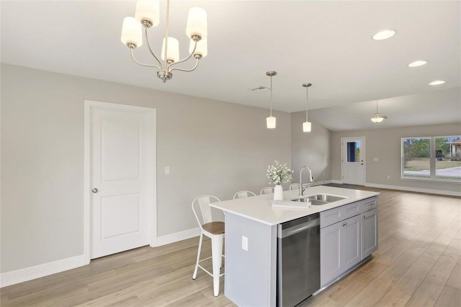 Furnished interior view inside a new home in , Sebring (Image 9).