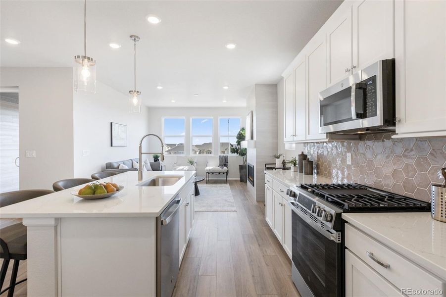 Furnished interior view inside a new home in The Legacy Collection at Talon Pointe, Thornton (Image 14).
