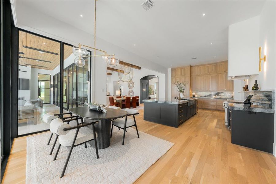 Furnished interior view inside a new home in Fleming Pointe, Fort Worth (Image 25).