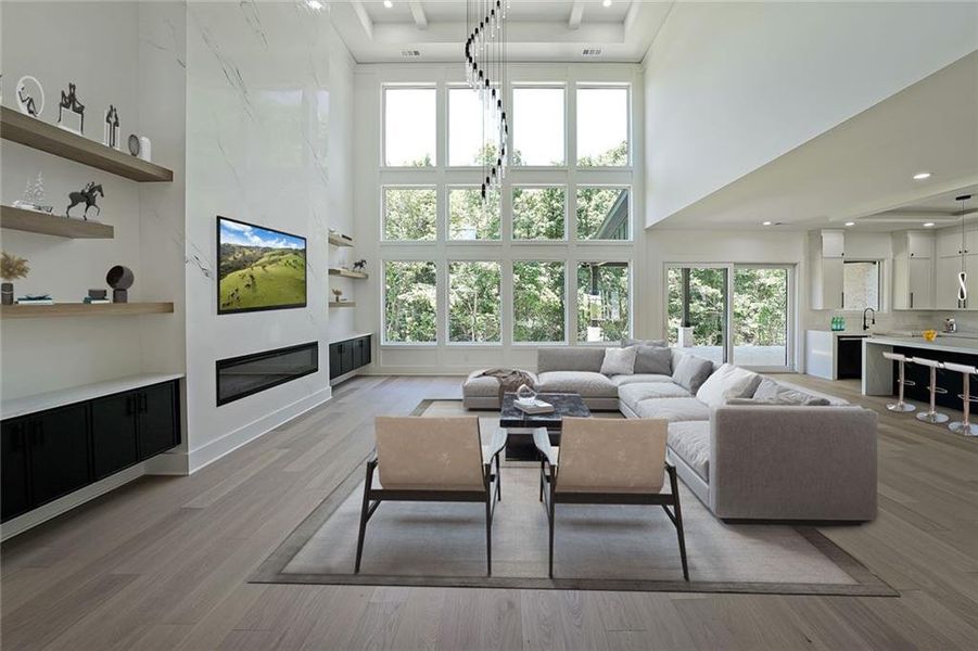 Furnished interior view inside a new home in , Dacula (Image 6).