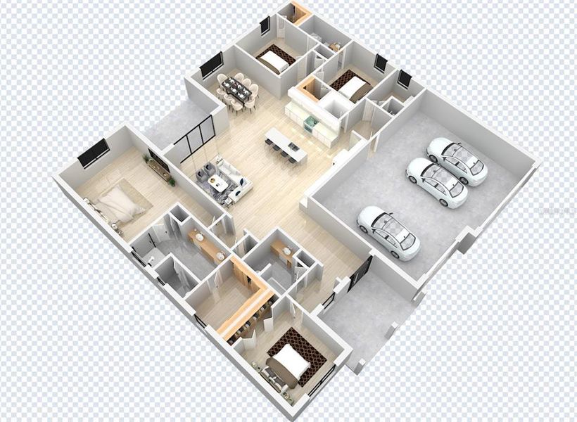 2D floor plan layout of this home in , Beverly Hills, FL (Image 6). 2D floor plan layout of this home in , Beverly Hills, FL (Image 6).