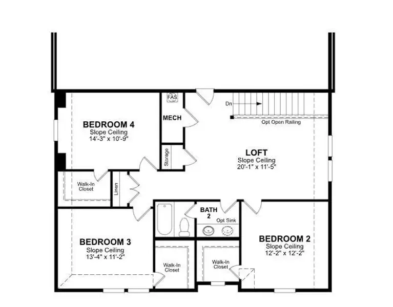 Beazer Homes Chalk Hill Rainier Floorplan.