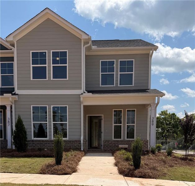 Front exterior of a new home in , Athens, GA, highlighting curb appeal (Image 1). Front exterior of a new home in , Athens, GA, highlighting curb appeal (Image 1).