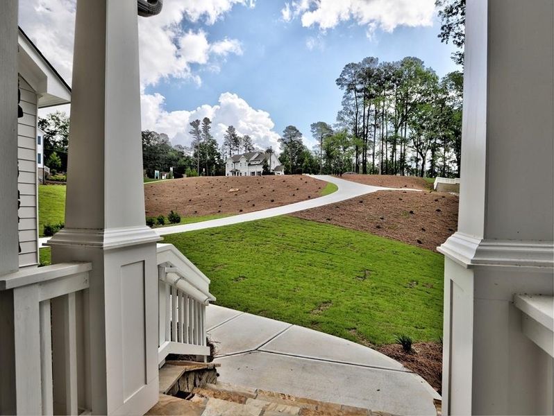 Exterior details and patio area of a home in Chattahoochee Reserve, Cumming (Image 18). Exterior details and patio area of a home in Chattahoochee Reserve, Cumming (Image 18).