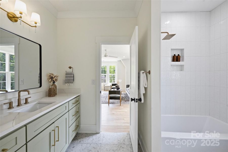 Furnished interior view inside a new home in , Charlotte (Image 21).