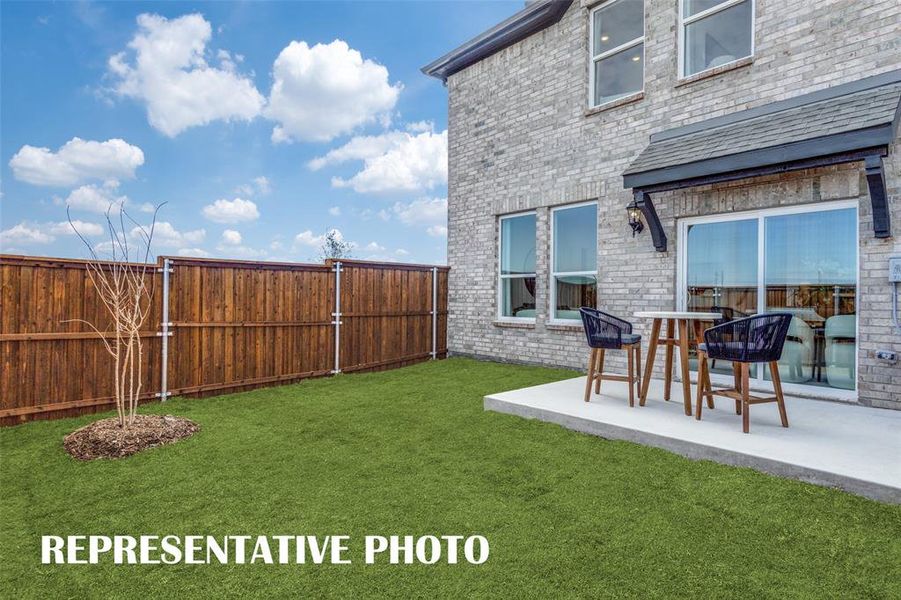Our Sweetwater plan features the 'impossible to find' fenced back yard space....perfect for kids and pets! REPRESENTATIVE PHOTO Our Sweetwater plan features the 'impossible to find' fenced back yard space....perfect for kids and pets! REPRESENTATIVE PHOTO