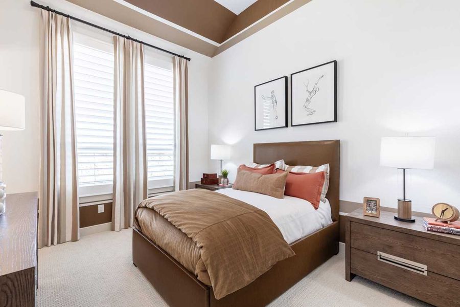 Representative Secondary Bedroom - some options shown Representative Secondary Bedroom - some options shown