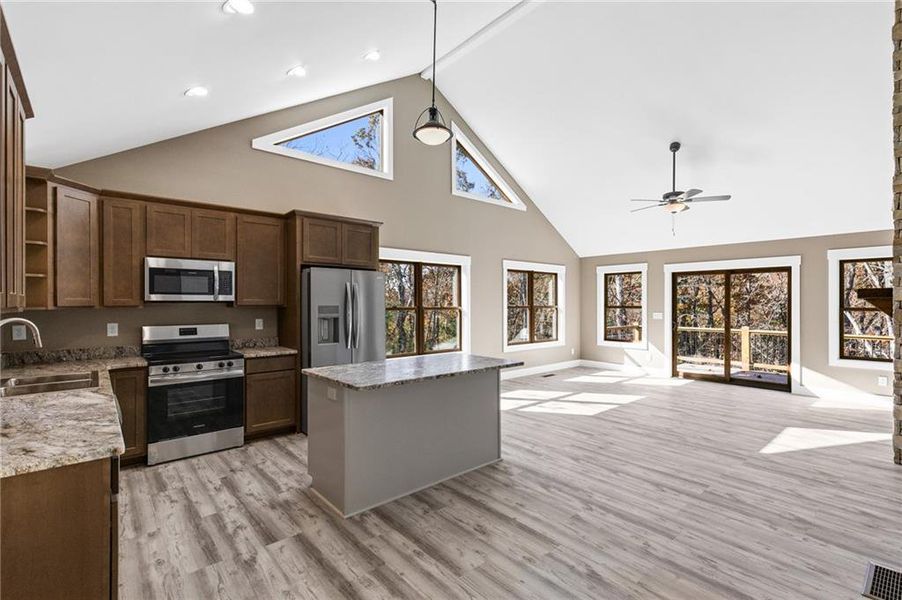 Furnished interior view inside a new home in , Ellijay (Image 3).