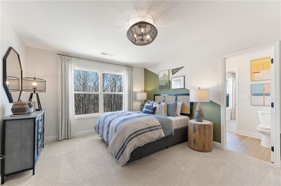 Furnished interior view inside a new home in , Dallas (Image 22).