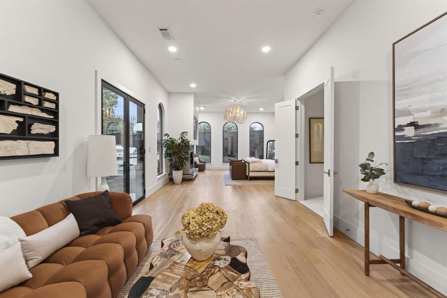 Furnished interior view inside a new home in , Dallas (Image 9).