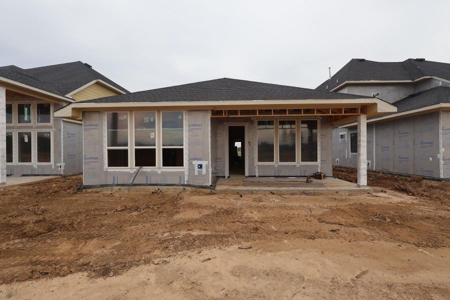 In-progress construction of a new home in Woodson’s Reserve, Spring, TX (Image 4).