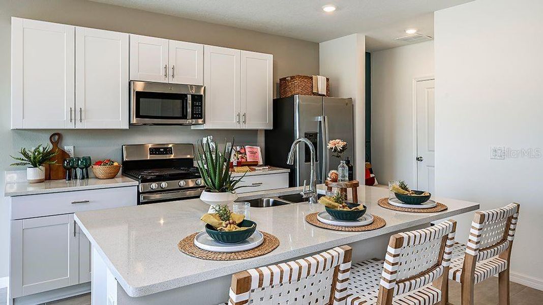Furnished interior view inside a new home in Waterstone, Groveland (Image 10).