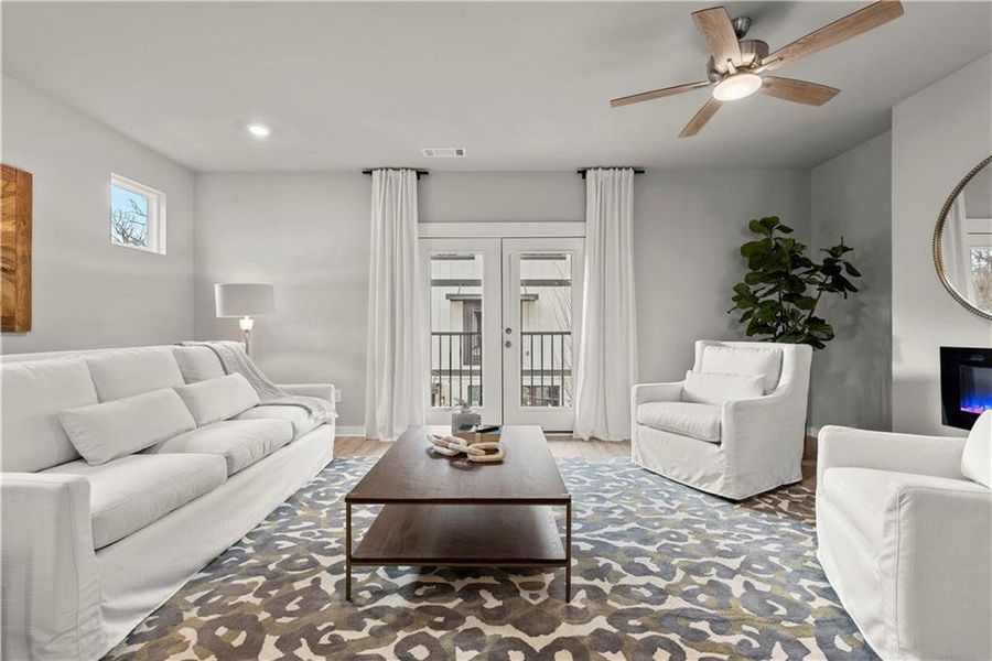 Furnished interior view inside a new home in One Riverside West, Atlanta (Image 9).