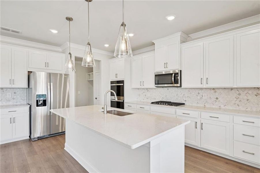 Furnished interior view inside a new home in River Pointe, Monroe (Image 18).