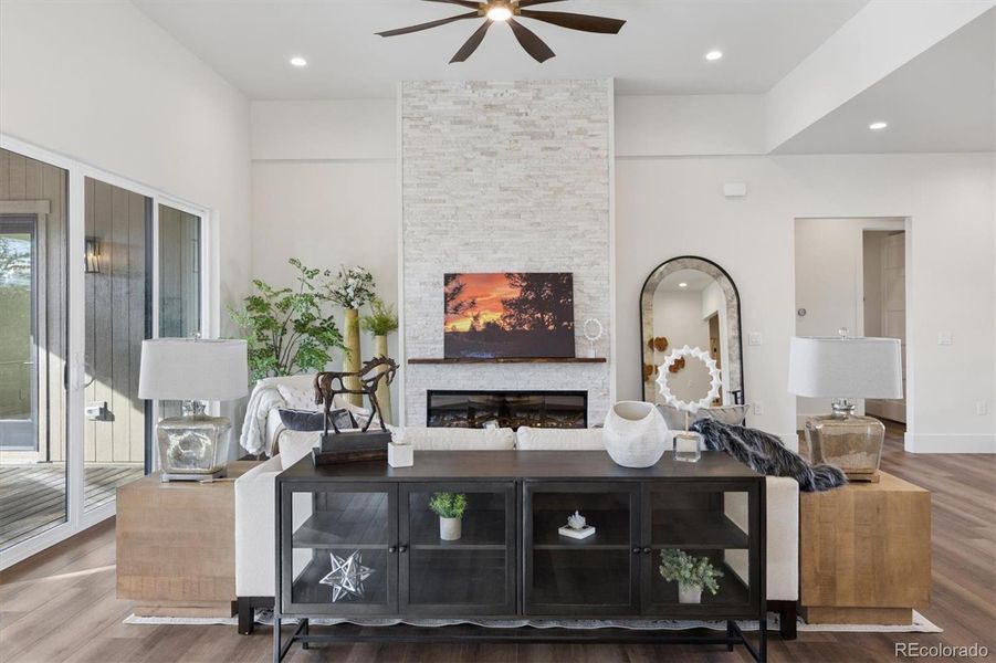 Luxury vinyl plank throughout main living areas