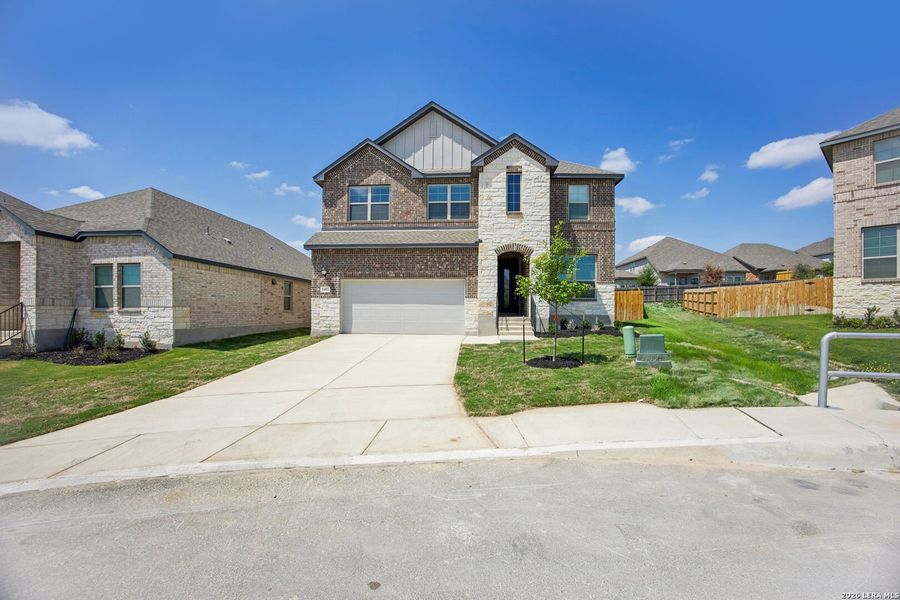 Front exterior of a new home in , San Antonio, TX, highlighting curb appeal (Image 28).
