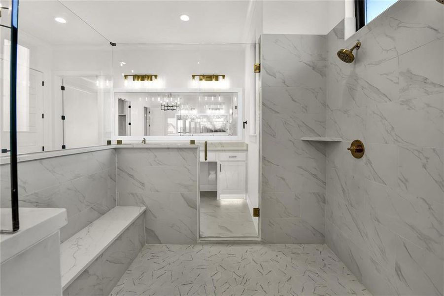 Furnished interior view inside a new home in , Aledo (Image 17).