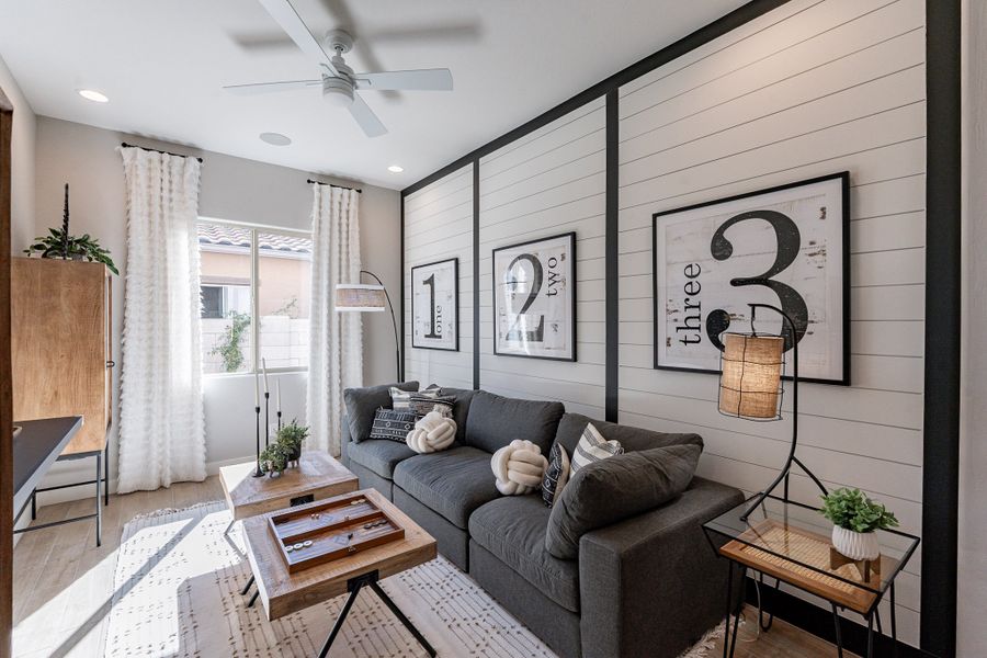 Furnished interior view inside a new home in Mirada Crossing, Goodyear (Image 18).