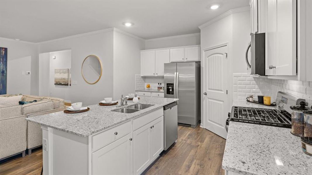 Furnished interior view inside a new home in Oconee Overlook Townhomes, Gainesville (Image 23).