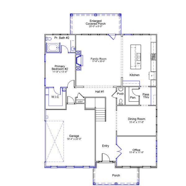 2D floor plan layout of this home in Bens Crossing, Woodruff, SC (Image 3).