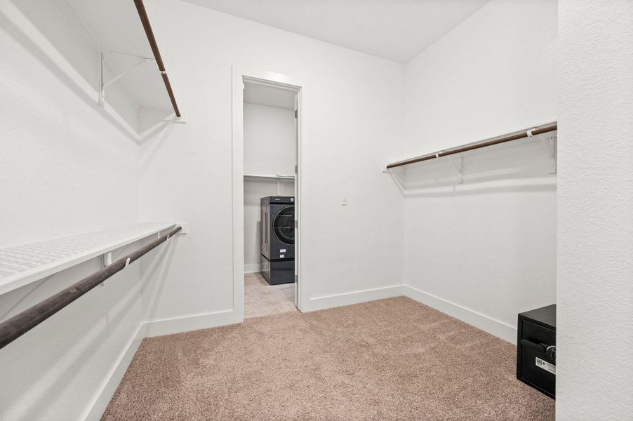 Primary closet Primary closet