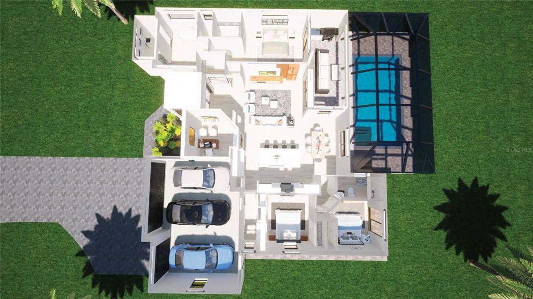 2D floor plan layout of this home in , North Port, FL (Image 6).