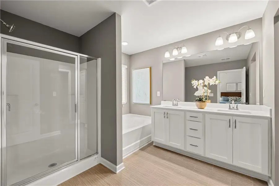 Furnished interior view inside a new home in The Retreat at Walden Park, Jonesboro (Image 27).