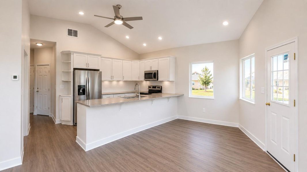 AI Rendering of what the builder/seller expects it to look like once the home is complete.