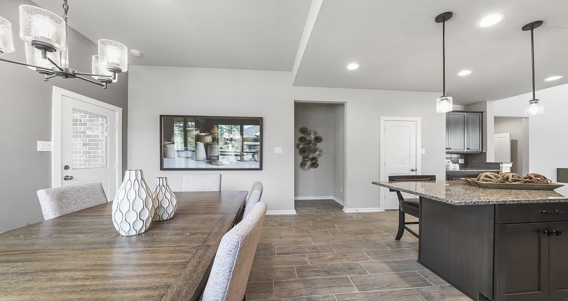 Furnished interior view inside a new home in Wood Leaf Reserve, Tomball (Image 16).