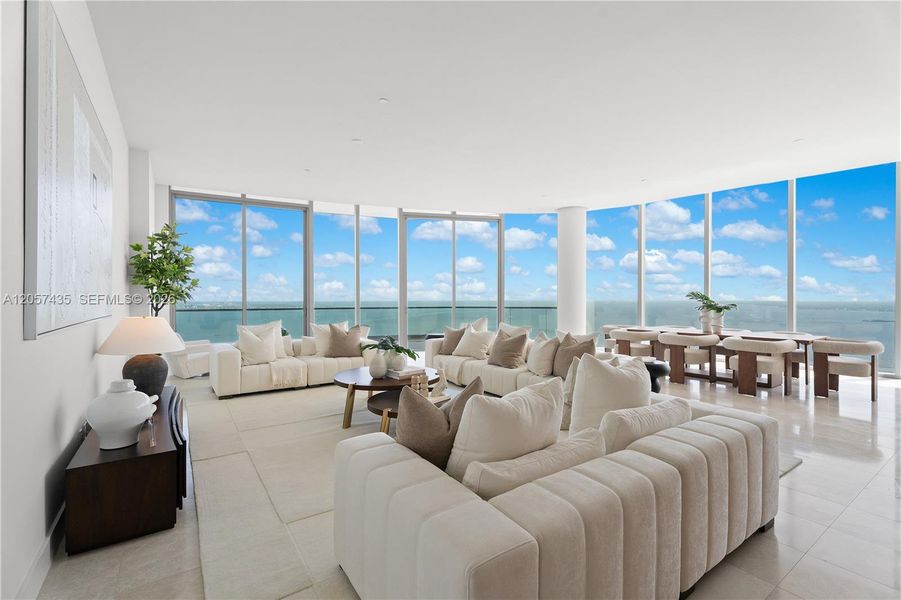 Furnished interior view inside a new home in , Miami (Image 6). Furnished interior view inside a new home in , Miami (Image 6).