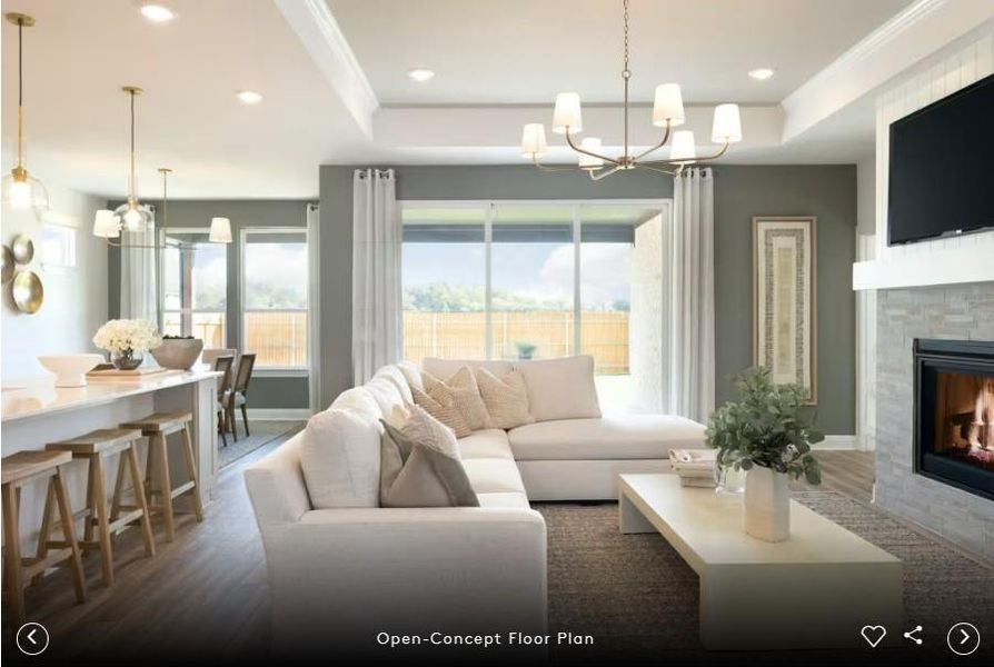 Interior photos- Photo of Pulte model home with same floor plan, not of actual home listed.