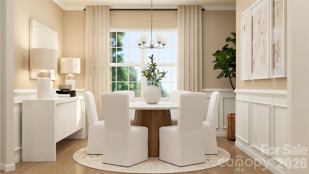 Furnished interior view inside a new home in Redhawk, Belmont (Image 18).