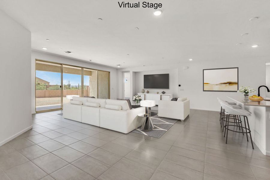 Furnished interior view inside a new home in Montelena, Marana (Image 4).