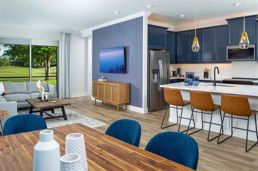 Furnished interior view inside a new home in Wellen Park, Venice (Image 10).