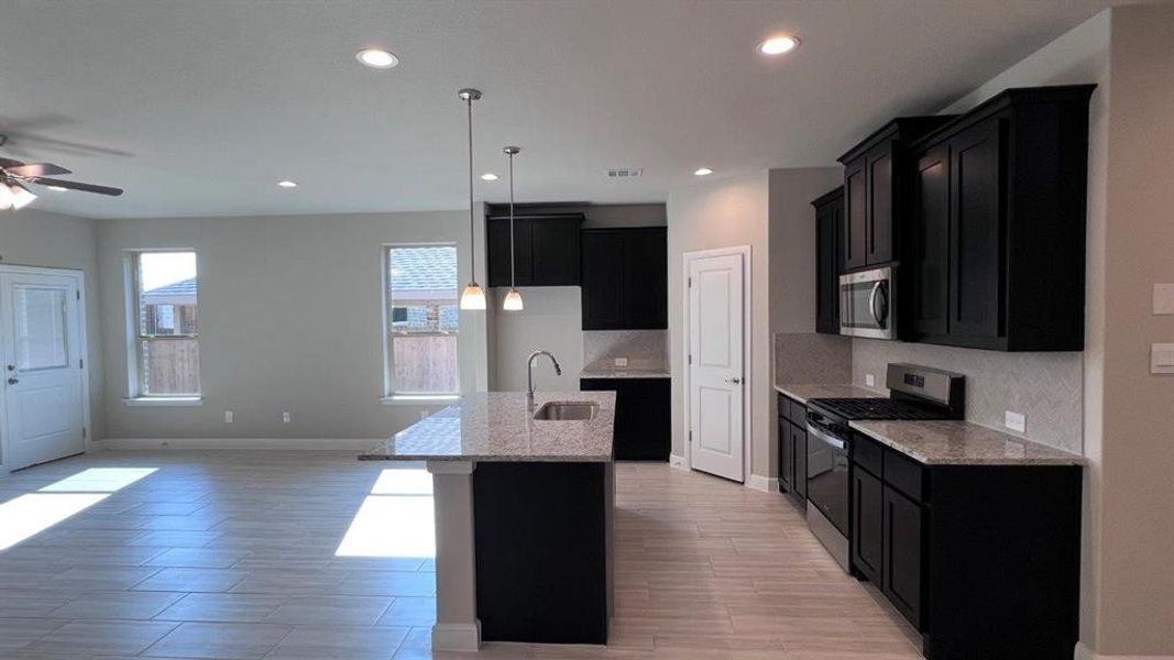 Furnished interior view inside a new home in Bluestem, Rhome (Image 10).
